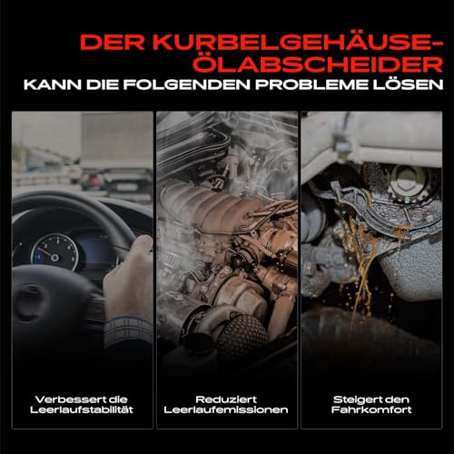 Frankberg Ölabscheider Kurbelgehäuse Kompatibel mit Altea XL 5P5 5P8 Leon 1P1 Fabia I 6Y2 Octavi.a II 1Z3 Golf VI 5K1 Polo 6C1 6R1 Polo 9A 9N Replace# 036103464AK