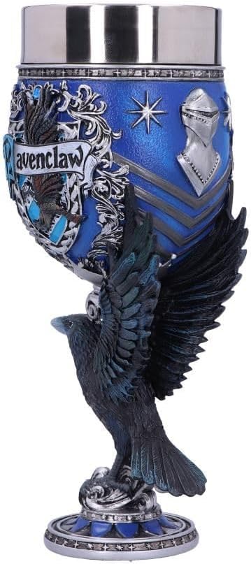 Nemesis Now Harry Potter Ravenclaw Hogwarts House Collectible Goblet, 1 Count (Pack of 1), Blue Silver,200 ml