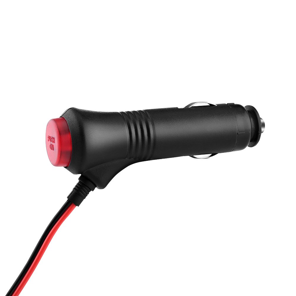 Adattatore presa accendisigari maschio, 1,5 m, interruttore on/off, fusibile, 12 V, 24 V
