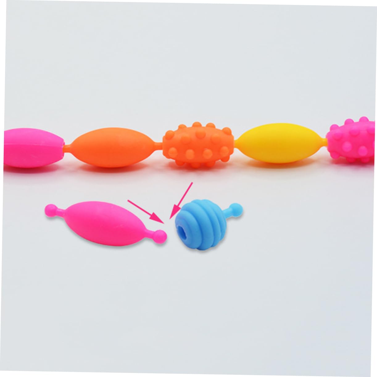 BESTonZON Juego de Cuentas de Plástico para Pulseras Diy, 1 Caja, Niñas