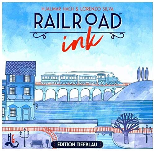 Preisvergleich Produktbild Asmodee; Horrible Games Railroad Ink - Tiefblau (Spiel)