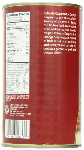 Roland Grapefruit & Orange ,Segments in Light Syrup, 46 Ounce (Pack of 3) - Thumbnail 5