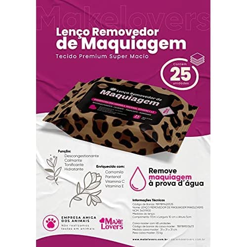 Makelovers Lenço Demaquilante Onça