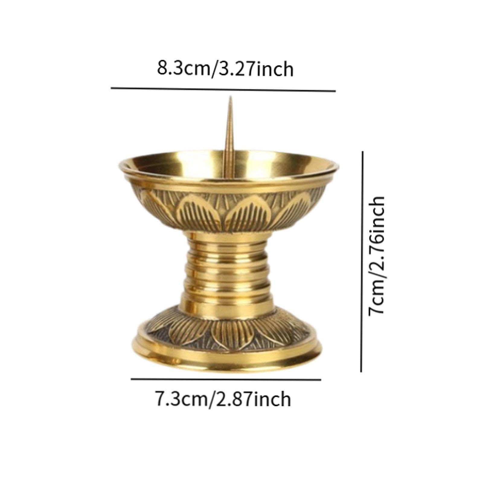 Portacandele a candelabro Portacandele in Ottone da 2 Pezzi Eleganti for Candele a Colonna Regali per la Nuova casa