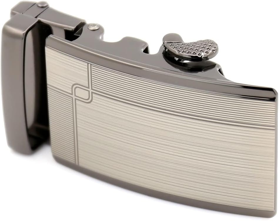 Men Real Cowhide Belt Buckle Automatic Large Genuine Leather Belts Classic