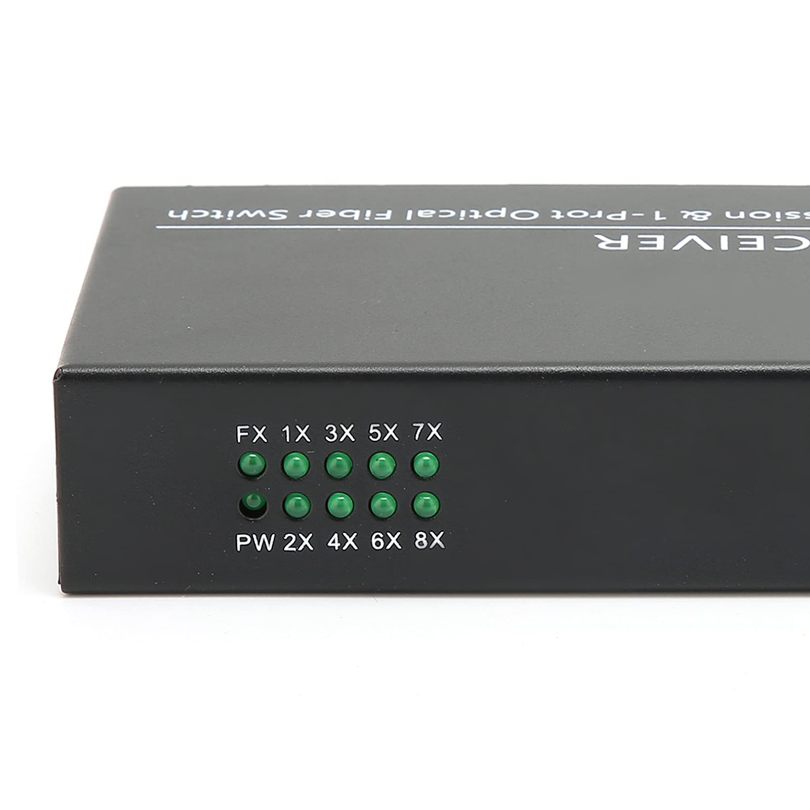 Sxhlseller Convertisseur de Média Gigabit Ethernet, Commutateur Gigabit 1 Fibre 8 Ports Ethernet Monomode Double Fibre Convertisseur Gigabit Adaptatif pour la Conversion de Signal