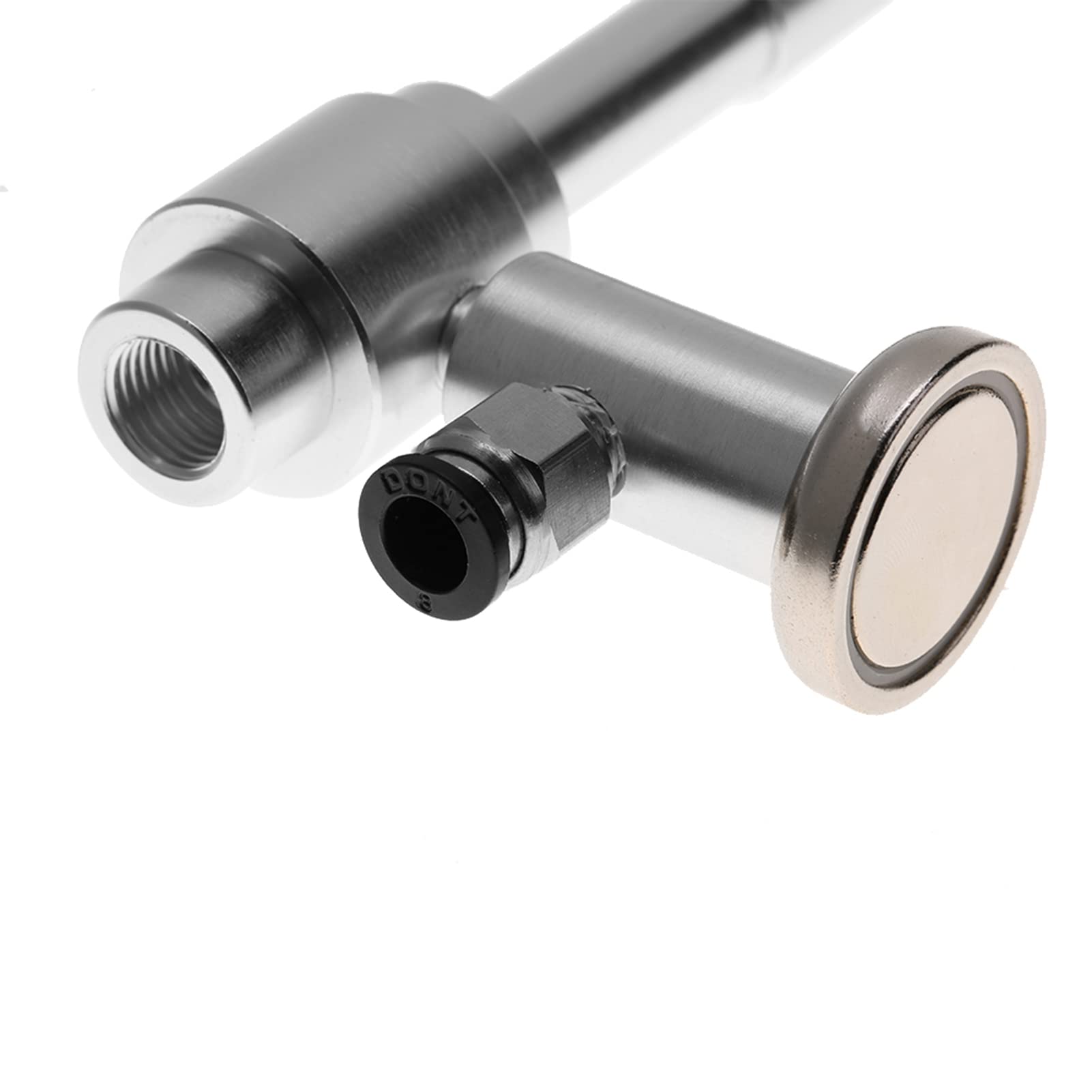 Pistola Ad Aria D'aria Fredda 130 mm: Macchina per Flusso D'aria di Raffreddamento a Secco Efficiente per Processi Meccanici (08 Micro) (08 Micro + Base magnetica)