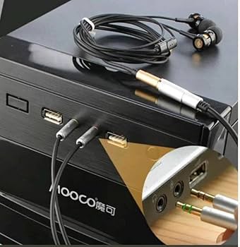 Amazon | 3.5mm オーディオ変換ケーブル 4極メス- 3極オス×2