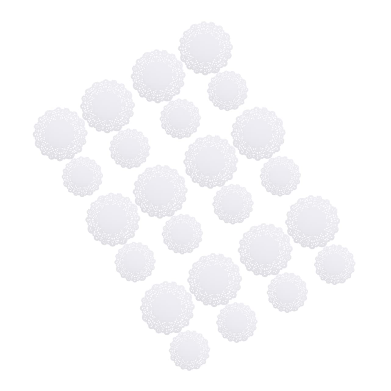 NAMOARLY Lace Paper Doilies 200pcs/package Random Pattern Cupcake Liners Muffin Liners Birthday Party Supplies