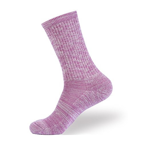 Image of EnerWear 4 Pack Women's Merino Wool Outdoor Hiking Trail Crew Sock