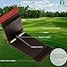 FB FUZZYBUNKERS Quality Leather Golf Scorecard Holder - Yardage Book Cover - Golf Yardage Book - Golf Scorecard Book -Free Pencil and Stat Tracker Sheet (Red)