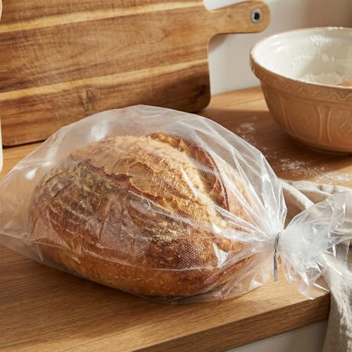 Image of 3 Rolls 3 Sizes Plastic Produce Bags, Clear Plastic Produce Bag Roll for Bread, Fruits, Vegetable, Kitchen, 970 Count Total
