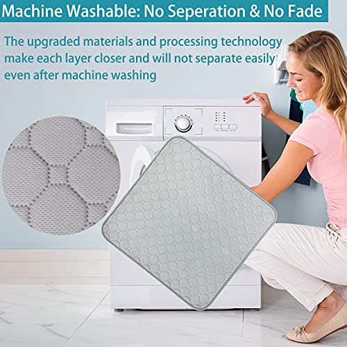 Newbeau 2 Pack Ultra Absorbent Washable Waterproof Seat Protector Pads For Incontinence, Four Layers Chair Cover Protector, Reusable Under Pads Protection For Men And Women, Children 22"X21" #TOP4