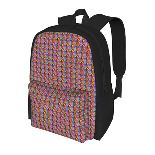 Mochila para adulto con estampado acústico y guitarras, resistente al agua miniatura 7
