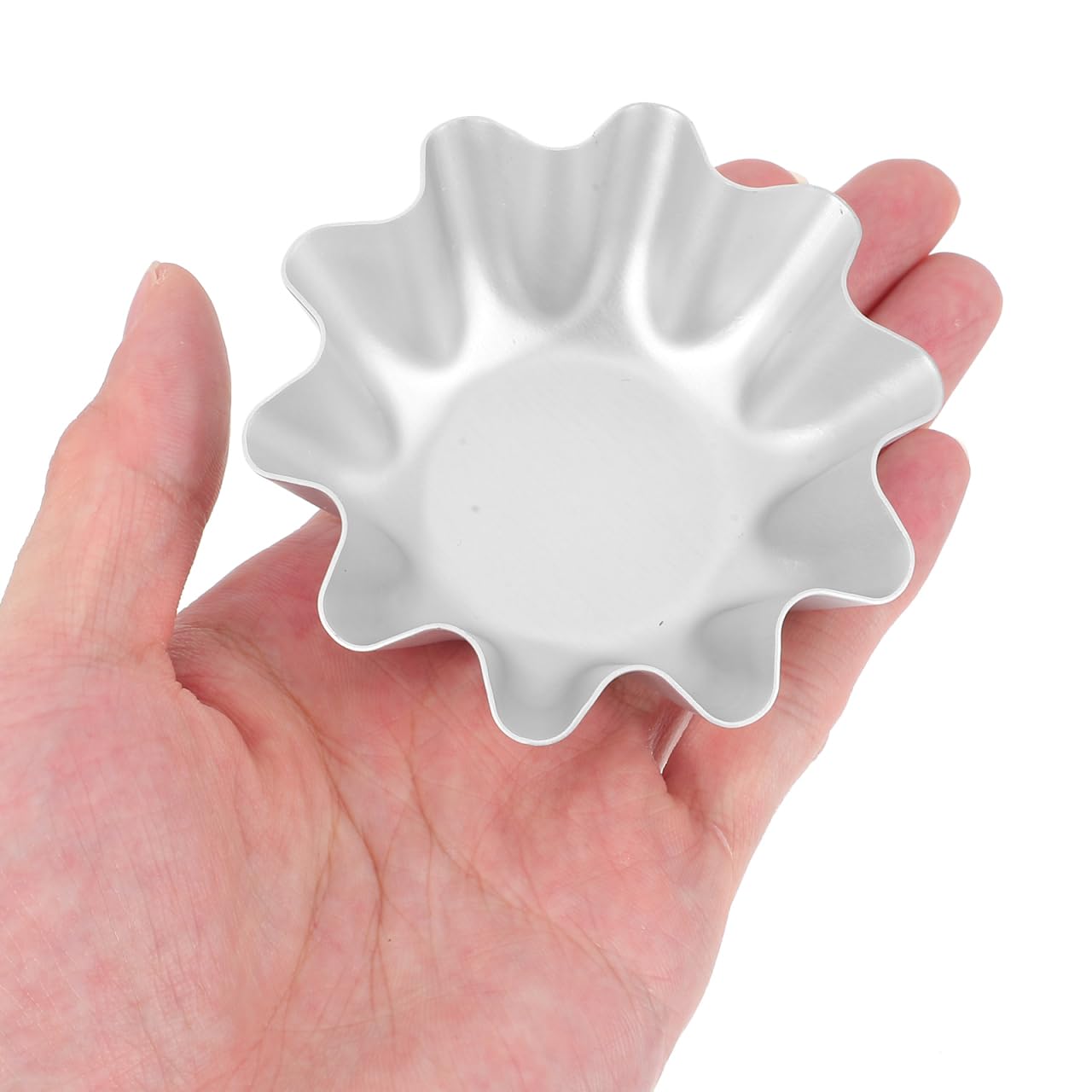 Luxshiny 12 moldes para tartaletas de huevo, herramientas para hornear tartaletas, moldes de gelatina de metal, moldes para tartas, moldes antiadherentes, moldes para pudín, utensilios de cocina,