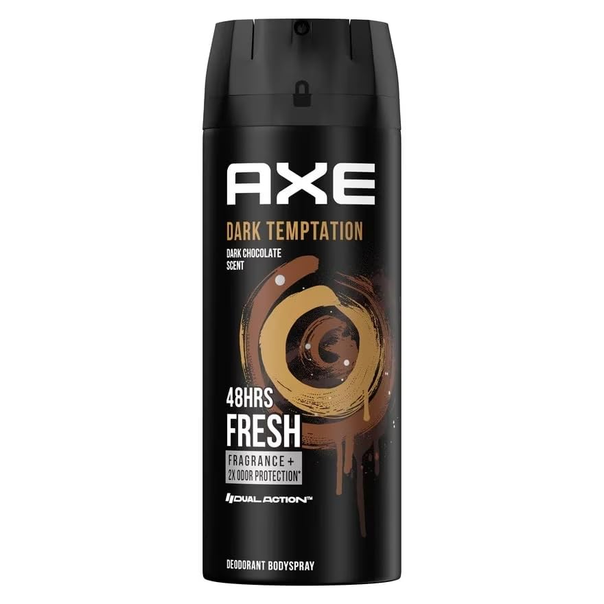 Image of AXE Dark Temptation Body Spray, Long-lasting Fragrance, 48-Hour Protection, 135 ml