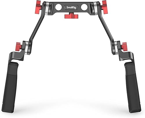 SmallRig - Brazo de roseta estándar para cámara Sony FS7, color rojo, otras cámaras con soporte estándar Arri Rosette