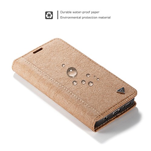 Capa Dfly-US para Galaxy S7, capa para Galaxy S7, capa de papel kraft premium à prova d'água DIY gr