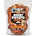 Brutus & Barnaby Sweet Potato Dog Treats- 2 lb Dehydrated North American All Natural Thick Cut Sweet Potato Slices, Grain Free, No Preservatives Added, Best High Anti-Oxidant Healthy Dog Chew