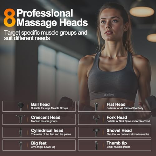 Save 34% on LEERCON Deep Tissue Massage Gun with 8 Attachments