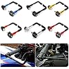 Aluminum & CNC Universal 7/8 22mm Motorcycle Proguard Protect Guard Clutch Brake System for Yamaha FZ6 R1 R3 for MT07 09 TMA Handle Grip (Color : Yellow)