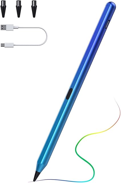 TiMOVO Stylus Pen for iPad Palm Rejection Tilt High Precision Apple Pencil Compatible with 2018-2022 iPad 10th/9th/8th/7th Gen,iPad Pro 11/12.9,iPad Air 5th/4th/3rd,iPad Mini 6th/5th,Gradient Blue