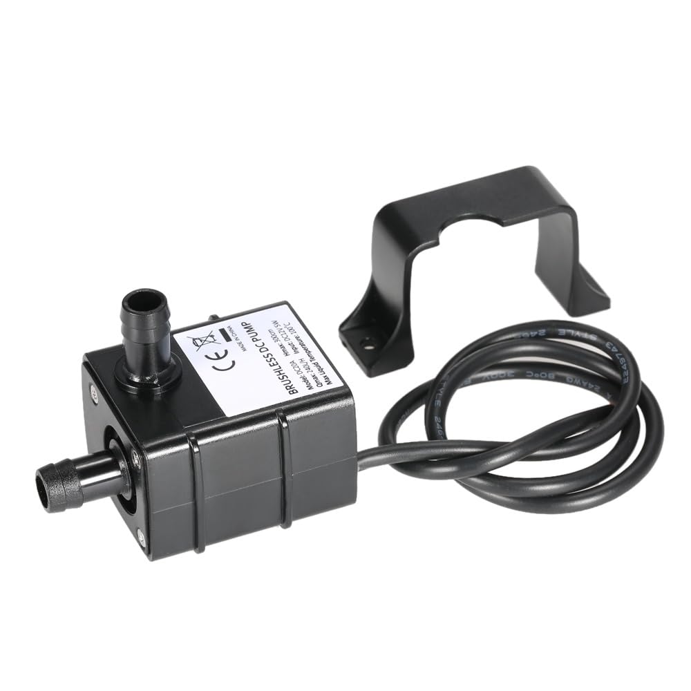 Decdeal Ultra Cichy Mini DC12V Micro Pompa Wody Oleju Wodoodporne Źródło Zatapialne Akwarium obiegu 240L/H 5W Podnoszenie 3M 0~100 ℃