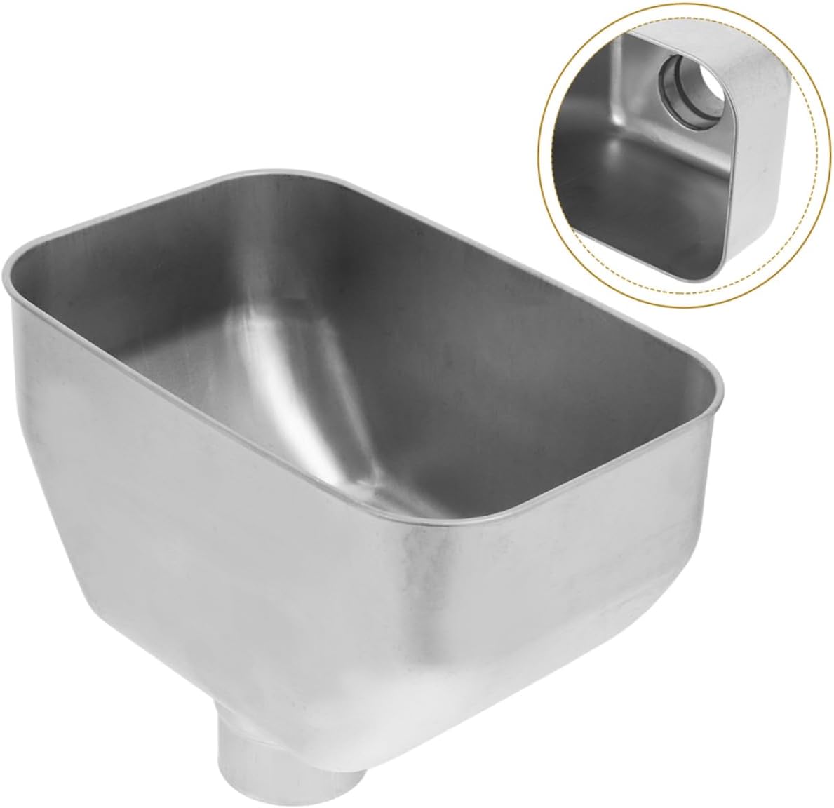 Stainless Steel Downspout Gutter Attachment Adapter for Efficient Rainwater Collection Wide Mouth Design for Versatile Drainage for Rooftops and Downspouts
