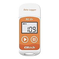 Vista 13 de Elitech RC-5+ Registrador de datos de temperatura USB PDF digital, grabador reutilizable, termómetro para refrigerador, 32000 puntos de alta