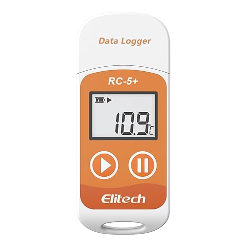 Miniatura 13 de Elitech RC-5+ Registrador de datos de temperatura USB PDF digital, grabador reutilizable, termómetro para refrigerador, 32000 puntos de alta Celsius