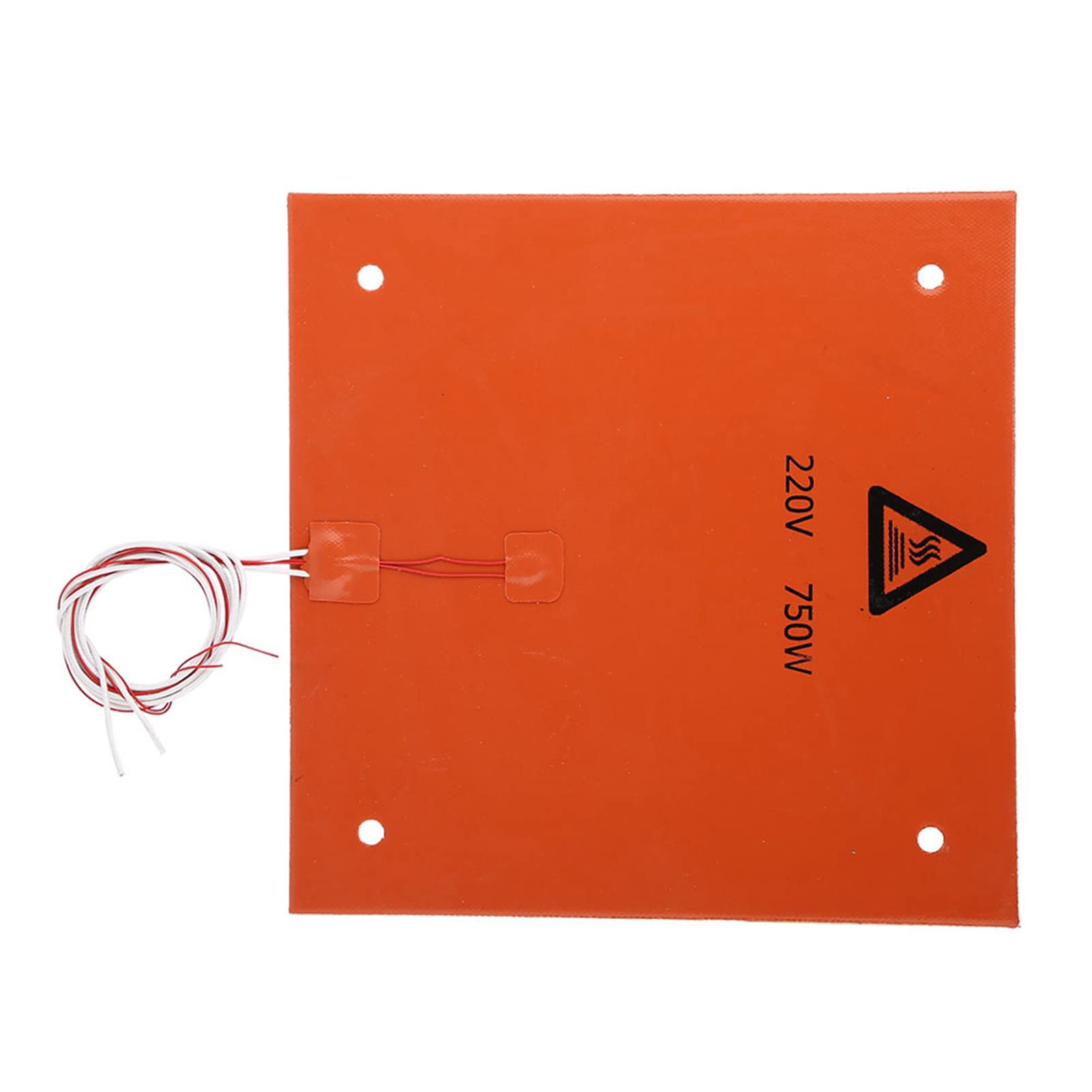 Almohadilla de calentamiento a alta temperatura 12V 220V 3D Accesorios de impresoras Silicona Cama caliente 120W 200W 600W 750W para entusiastas de la impresión 3D (220V 750W 310 * 310 mm