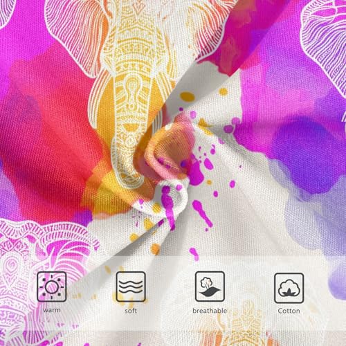 Joisal Girls Underwear Toddler 2t Cotton Panties for Girl Stylish Briefs Girls Undies Colorful White Elephant3