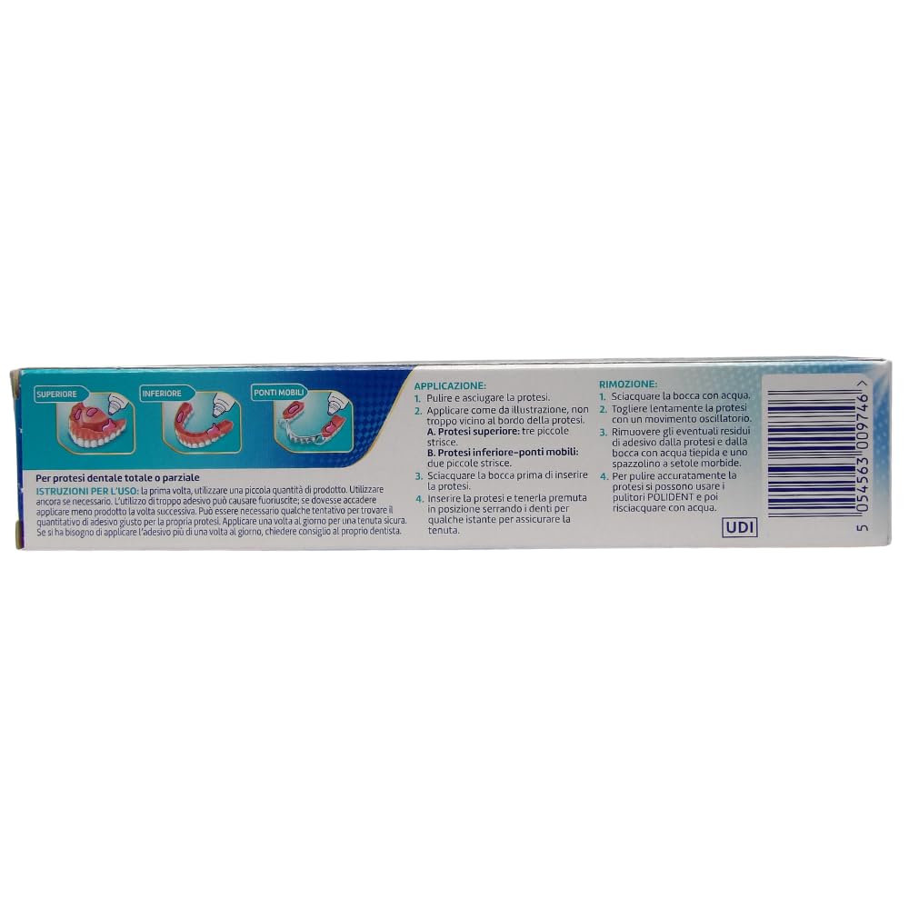 Adesivo Per Apparecchi Dentali, GUSTO NEUTRO. Più Forza In Ogni Morso. Forte Tenuta Per Tutto Il Giorno 70g (2 Confezioni)