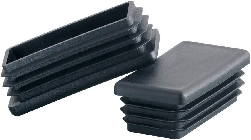 Plugs for Rectangular Standard Tubes - Black Tubing Plugs for 1.500x3.000in OD Rectangular Tubes MOCAP RC1-1/2X3DBK1 (qty500)