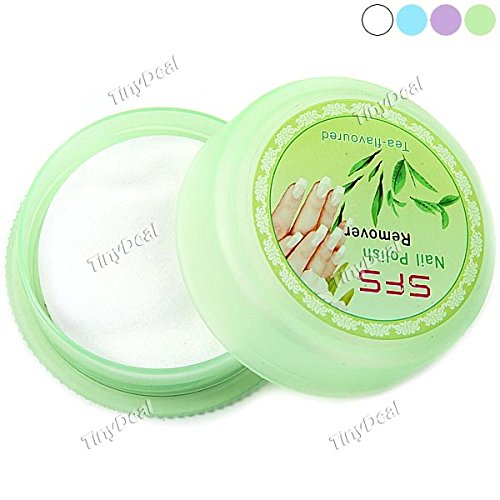 32pcs Compact Nail Polish Removal Pads Cotton Fingernail Varnish Remover Nail Cleaning Item
