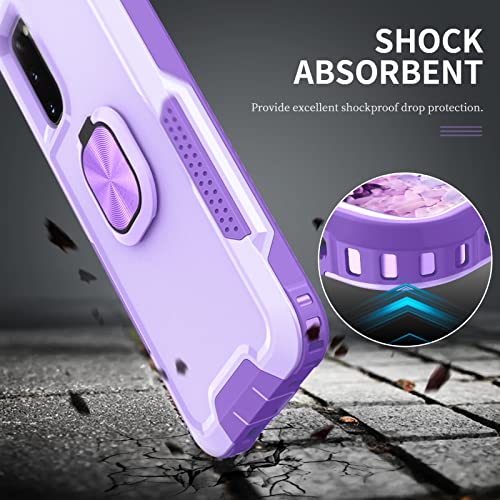 Coque Samsung S20 5G antichoc silicone hybride violet - 7