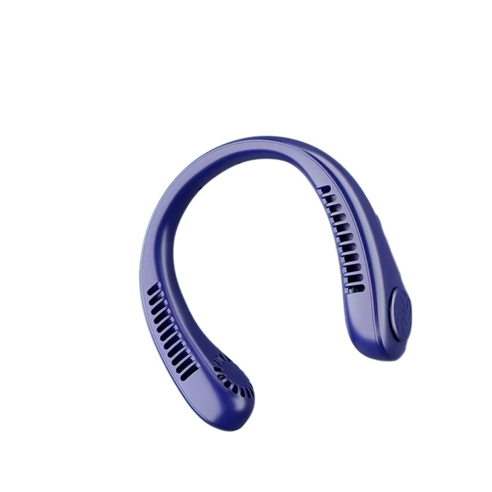 TOPOB New spot Wholesale Non -Leaf Hanging Neck Fan USB net red Portable Mini -Outdoor Sports Hanging Neck Fan (Color : Light Blue)