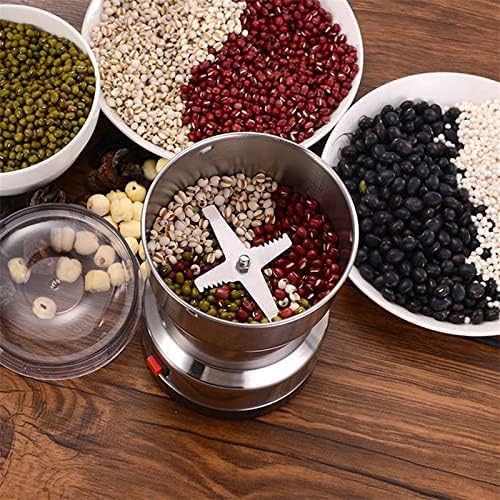 Image of Electric Coffee Grinder with Removable Stainless Steel Cup & Blades | Portable Spice Grain & Bean Grinding Machine | Ultra Fine Dry Food Powder Maker for Home Kitchen Office