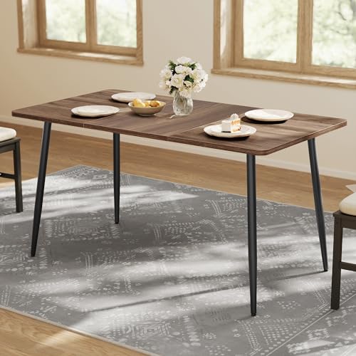 VASAGLE Dining Table, Dining Room Table for 4-6 People, Modern