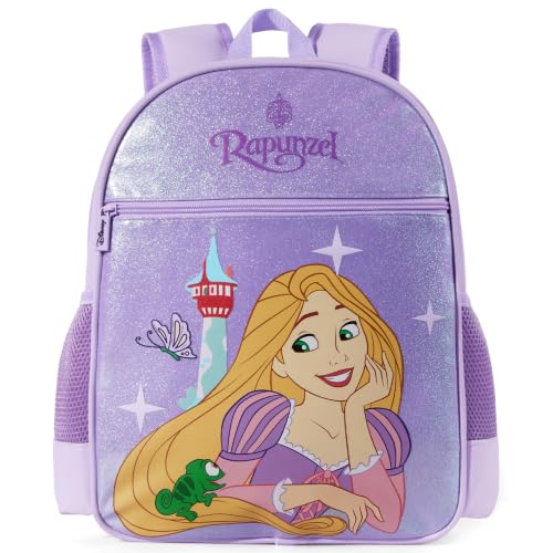 Mochila infantil Disney Frozen Princess Minnie Marvel com glitter para meninos e meninas | Mochila infantil infantil do jardim de infância, Torre de luz emaranhada, Medium, Personagem