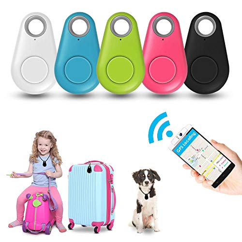 HUAYUAN Huisdieren Smart Mini GPS Tracker Anti-Verloren Waterdichte Bluetooth Tracer Voor Huisdier Hond Kat Sleutels Portemonnee Tas Kids Trackers Finder Apparatuur-Rood - Afbeelding 3