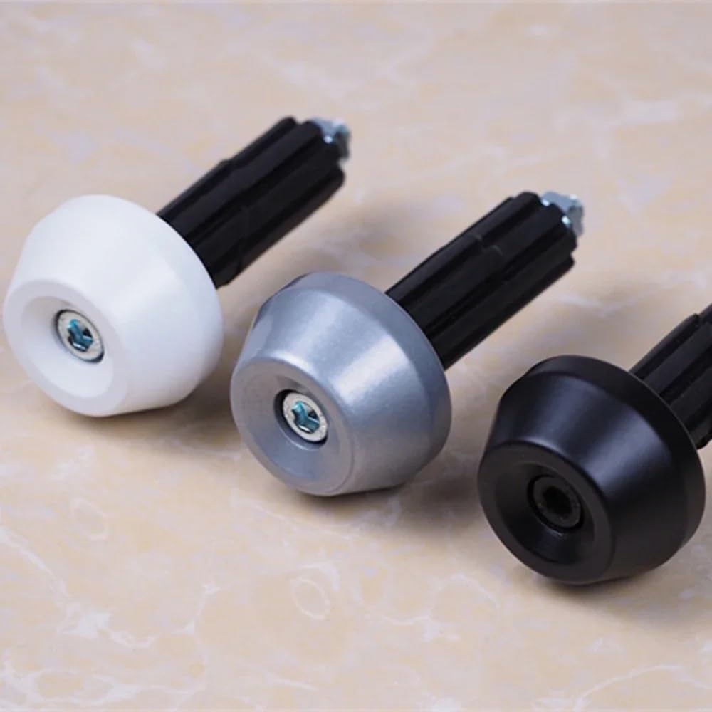 Contrappesi Manubrio Moto Terminali Manubrio universali for Moto, manopole, Tappi Manubrio, Slider Bilancieri Manubrio Moto(Grey)