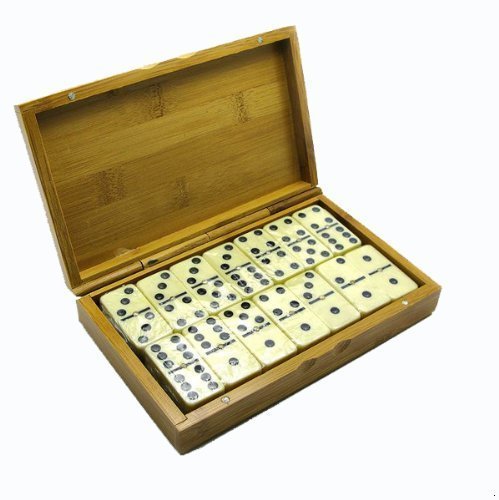 Domino dans boîte en Bois Coffret Cadeau Domino Jeu de société
