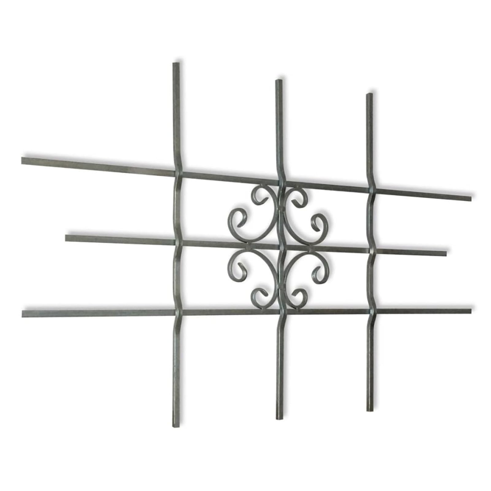 Homgoday Rejilla de Seguridad para la Ventana 69 x 114 cm Barra de Seguridad Ajustable para Ventana Reja Barreras Puerta Entrada Protector Propiedad