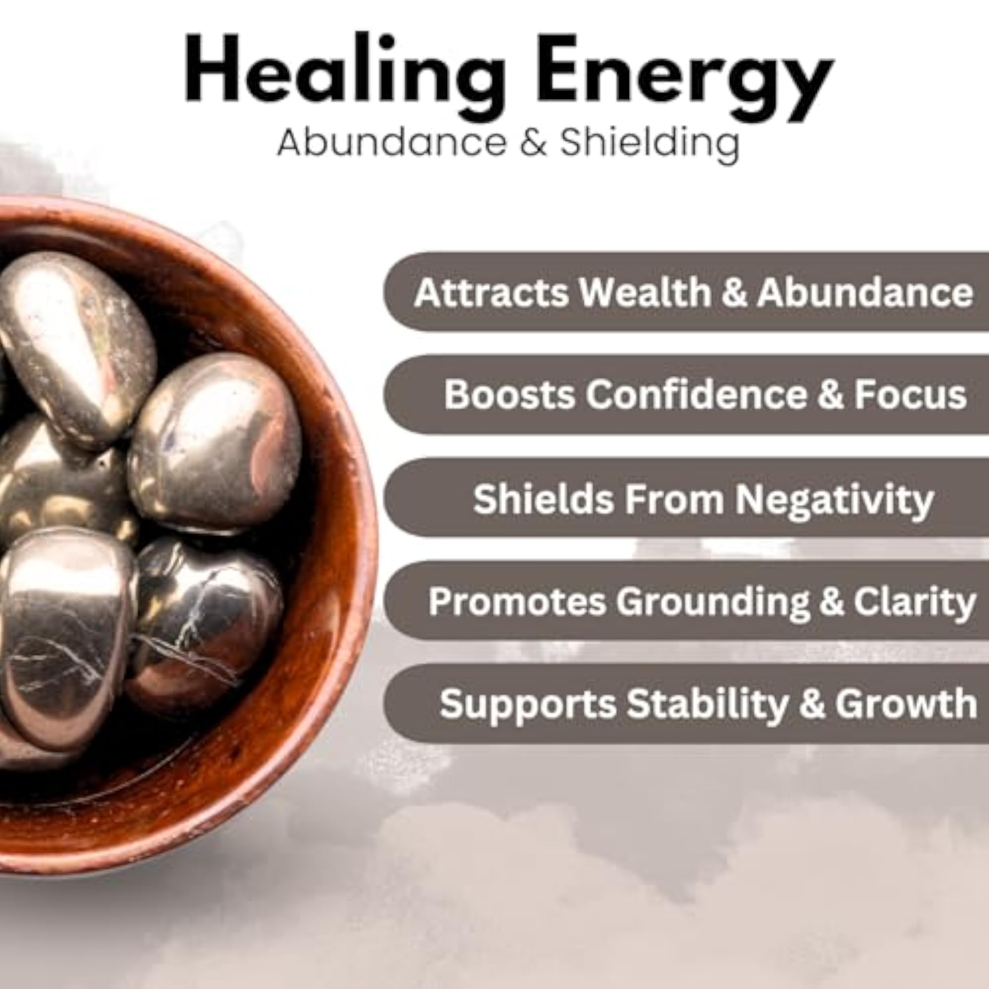 Pyrite Tumble Stone for Wealth and Prosperity