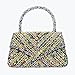LUNIQO Clutch Purses for Women Sparkly Rhinestones Purses and Handbags for Wedding Party Evening Crossbody Bag with Chain (Multicolor)