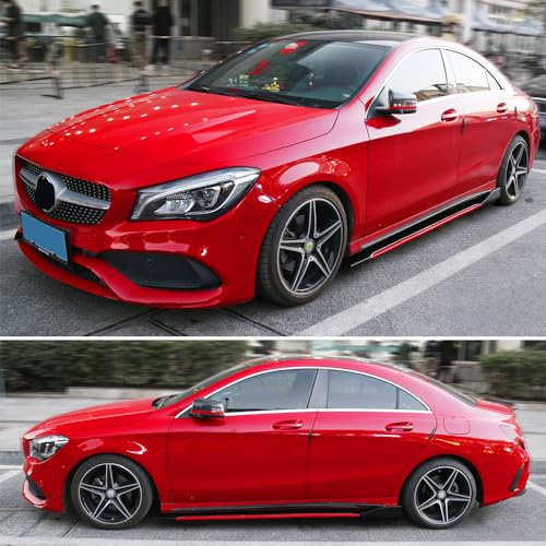 goodfitment - Side Skirts for Cars Body Kit 86.6 Inch/2.2M Rocker Panel Exterior Lower Side Bottom Line Extensions ABS Glossy Black&Red Compatible with More car by goodfitment - Used condition - Image 7
