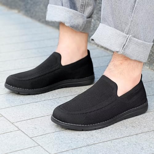 1TAZERO Men Wide Width Slip On Shoes Loafer with Arch Support Insoles Men Casual Shoes for Plantar Fasciiti with Arch Support2