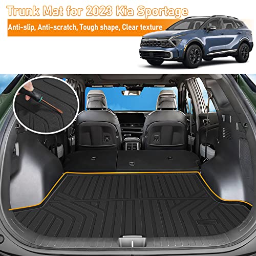 All Weather Floor Mats And Cargo Liner For Kia Sportage 2023 Hybrid With Subwoofer (Not Fit Plug-In Hybrid) #TOP2