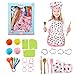 Ballery Chef Set Delantales para Niños, 30 Piezas Ropa de Chef Infantil con Accesorios Cocina Juguetes Juego de rol de Chef Regalo para Niños Niña Cocina Horneado